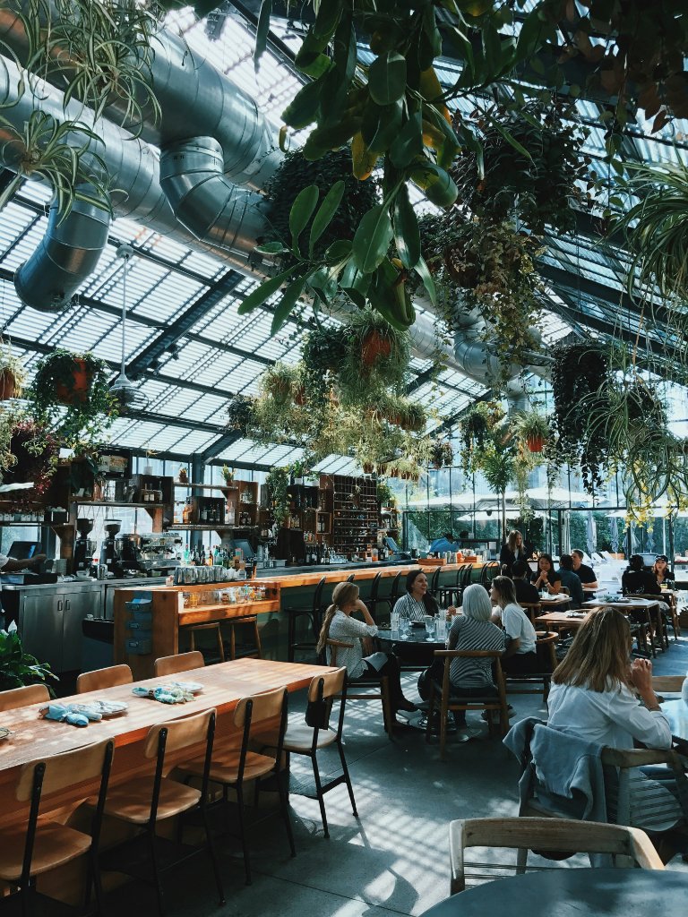 Elegant restaurant dining setup