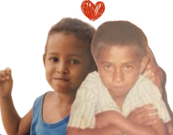 Nonato and Neca as children