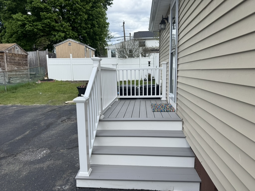 Finished landscaping project