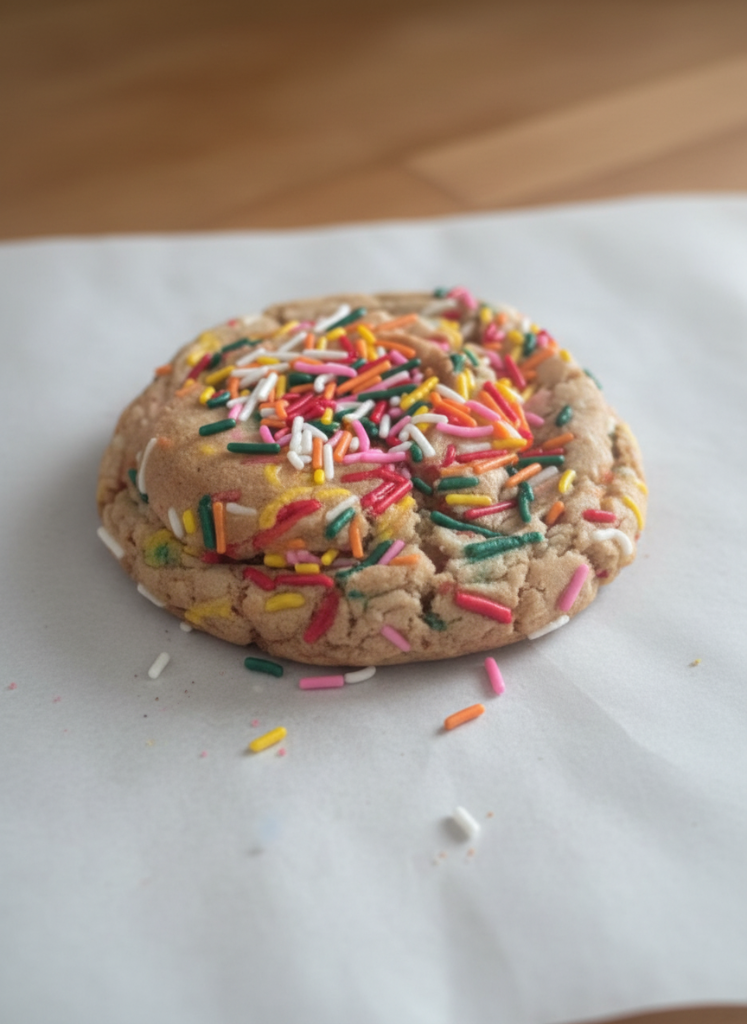 Ginormous cookie for scale