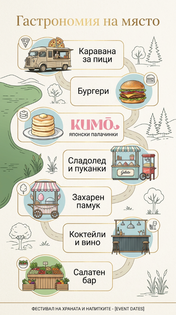 Гастрономия на место