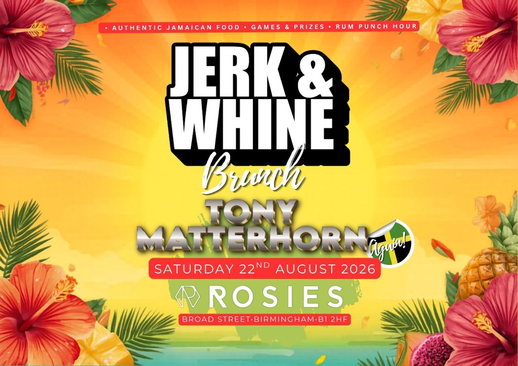 Jerk & Whine Brunch Flyer