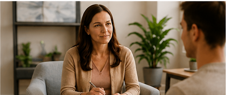 Compassionate therapy session at Reprieve Recovery Center