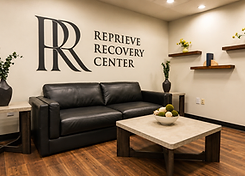 Welcome lounge with RR logo