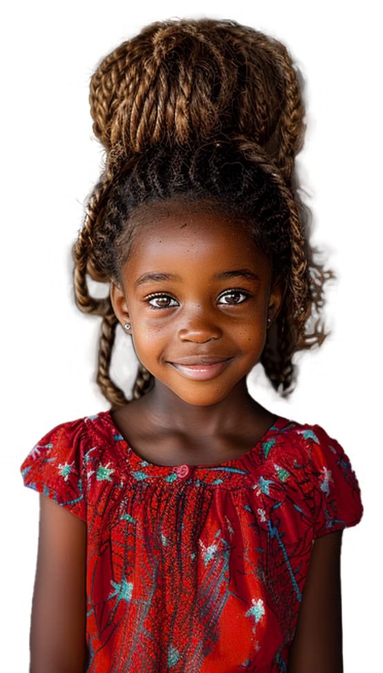 Young girl from Liberia smiling with hope