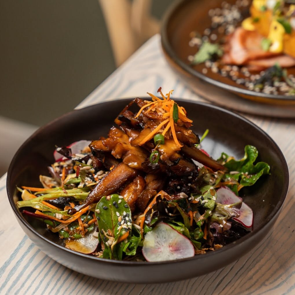 Asian salad at The Hideout café Rosebud