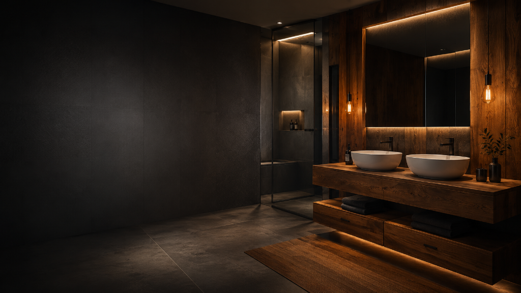 Luxuriöses modernes Badezimmer