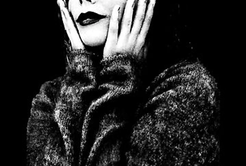 Black-and-white editorial portrait from Dalmaco's work in Antwerp
