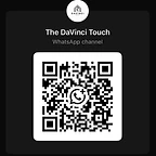 The DaVinci Touch WhatsApp Channel QR Code