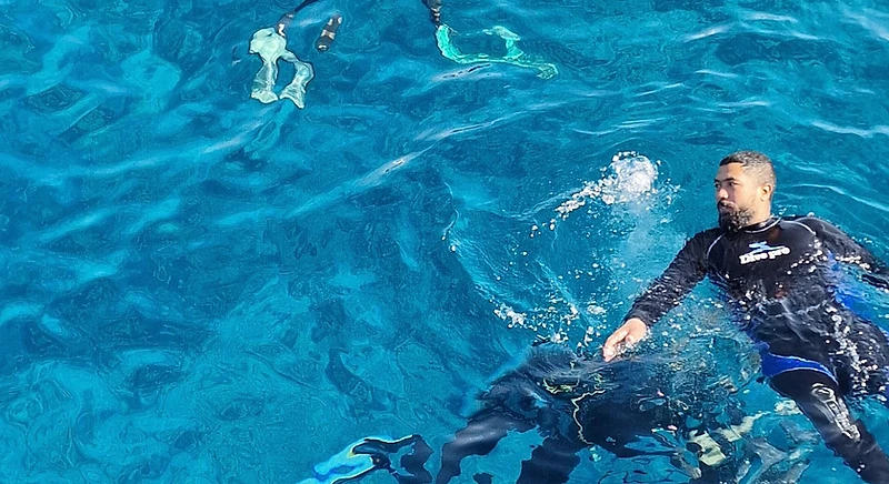 Buceo profesional en las aguas de San Andrés