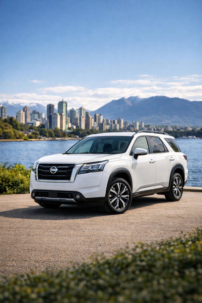 2022 Nissan Pathfinder for rent in Vancouver - Luxury car rental near YVR airport