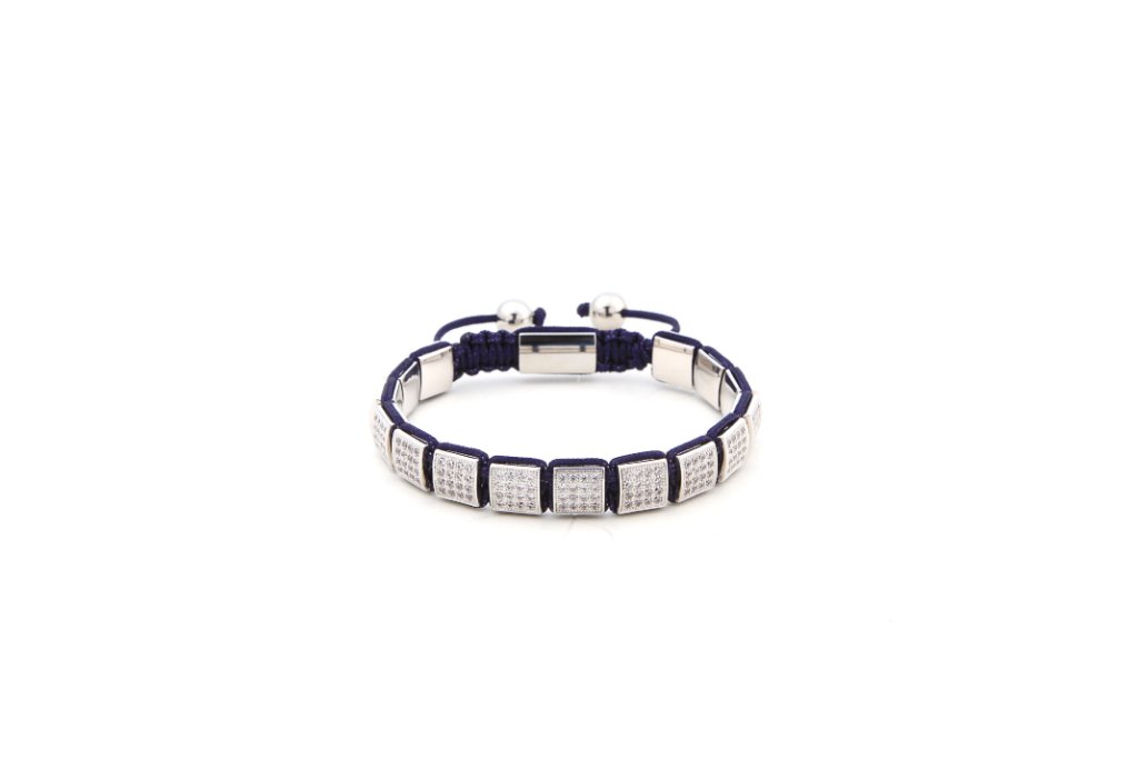 Silver crystal bracelet