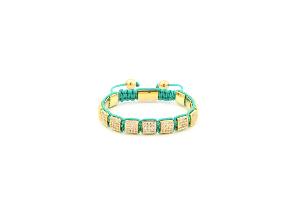 Emerald gold bracelet