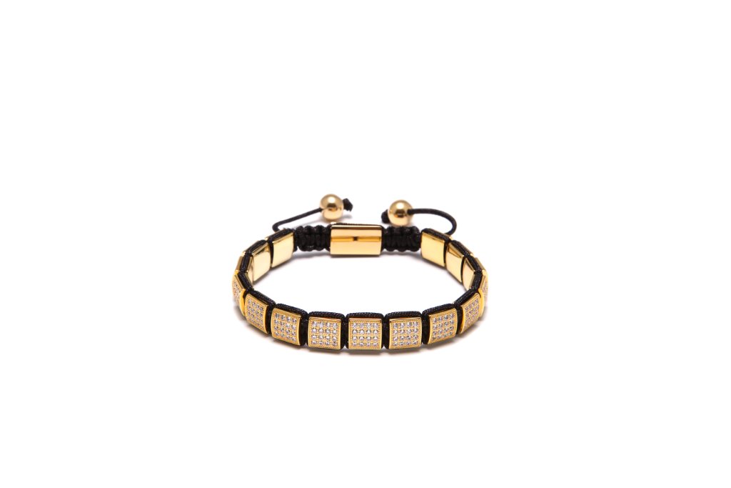 Gold pavé bracelet