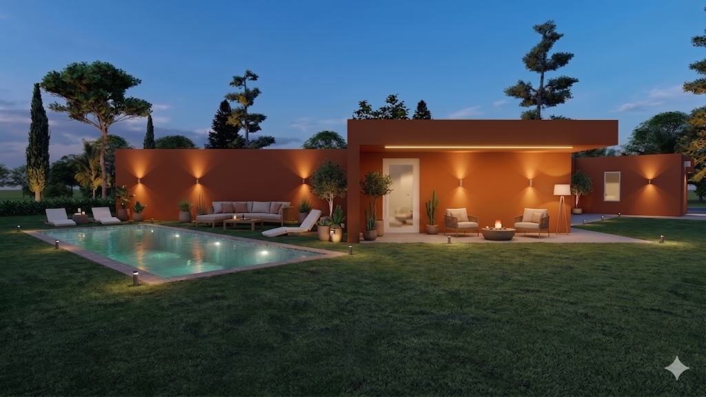 Casa X — Exterior com piscina privada no Bom Sucesso Resort, Óbidos