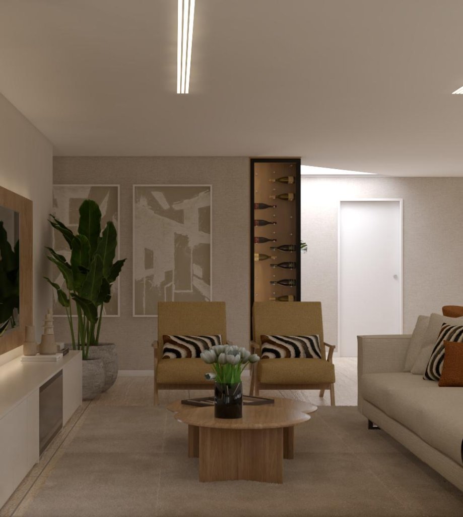 Sala ampla com luz natural