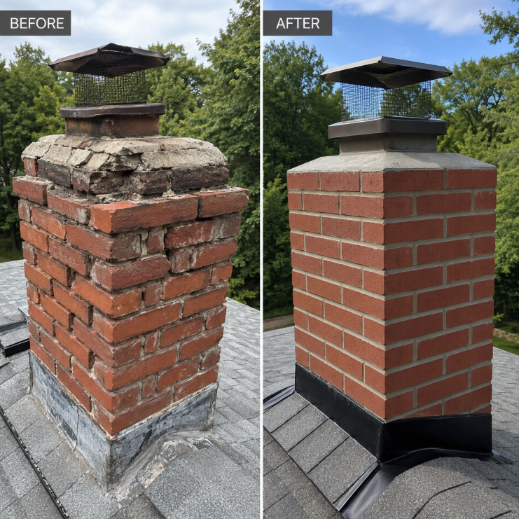 Prime Chimney Bellevue restoration project 4