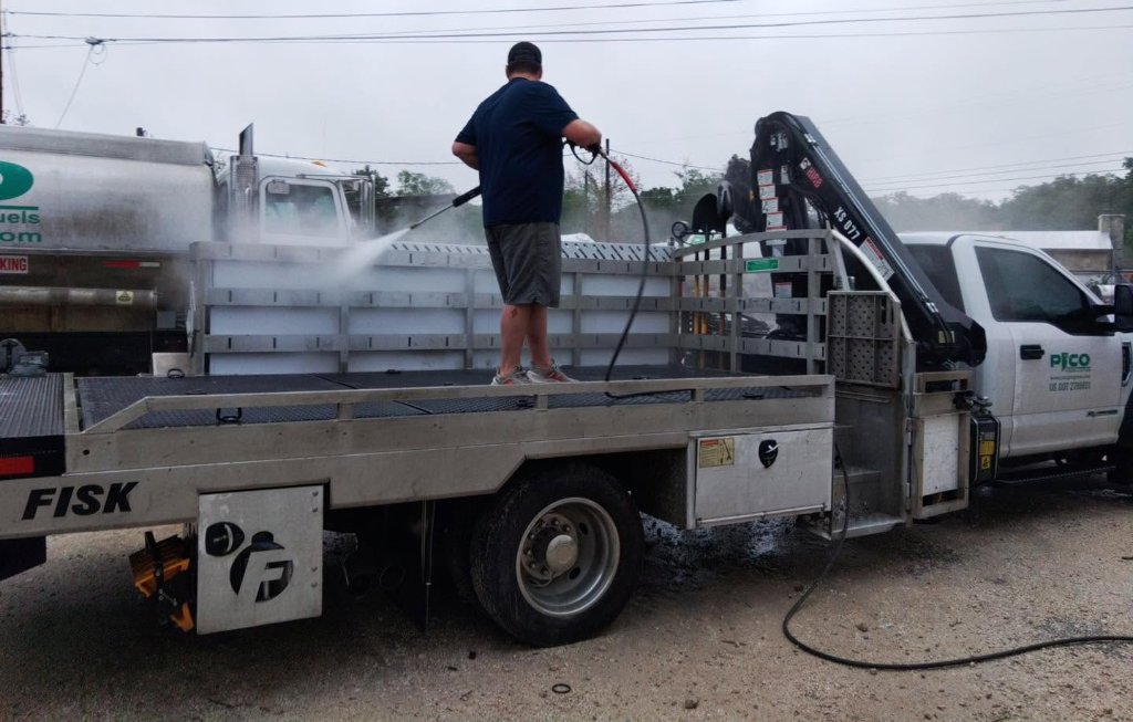 Concrete cleaning transformation