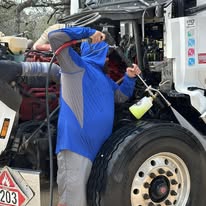 Fleet washing - truck cab detail cleaning