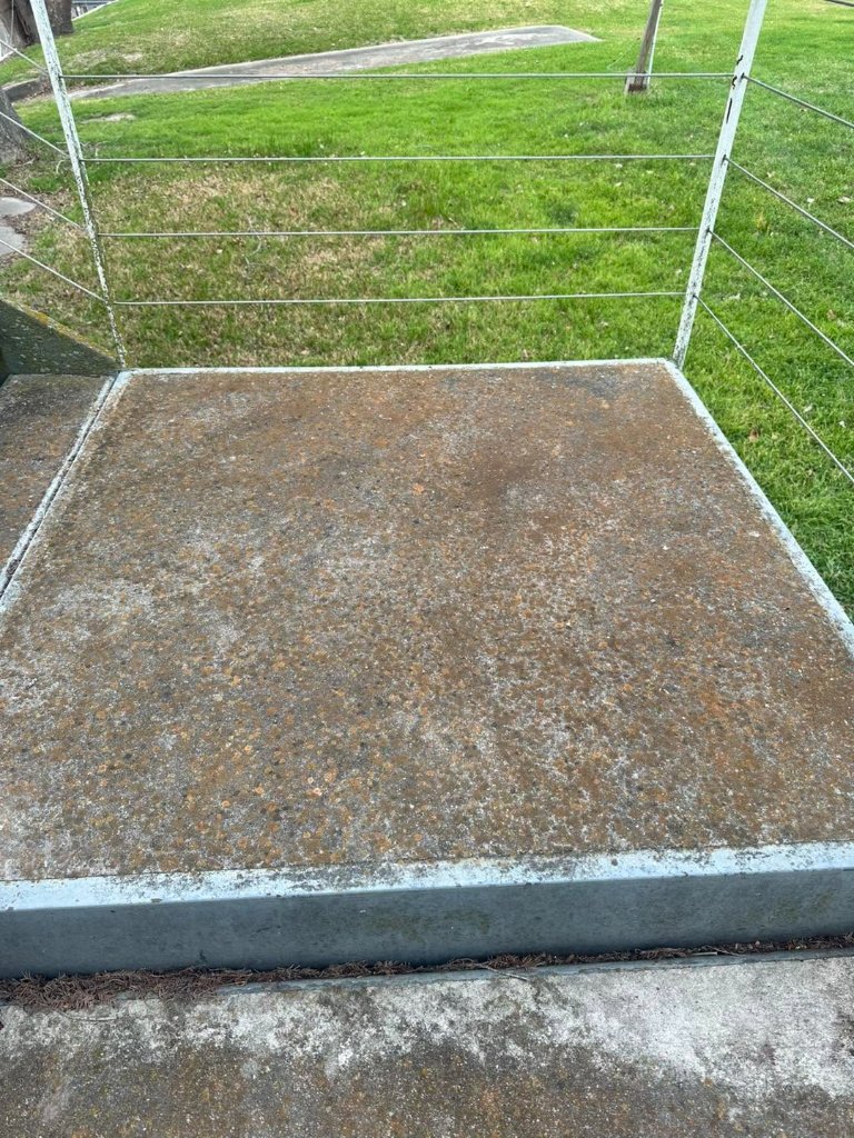Concrete Restoration before cleaning