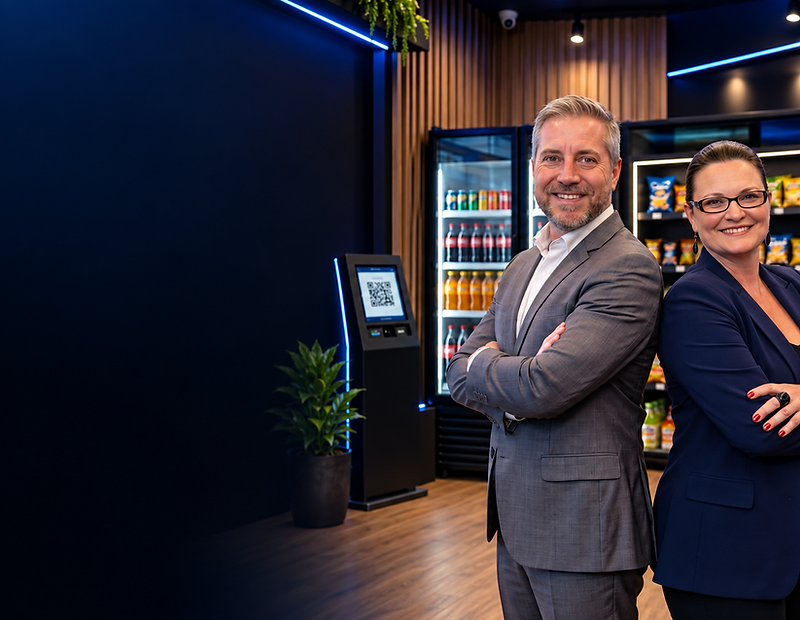 Mercado autônomo EasyGo Market 24h instalado em condomínio