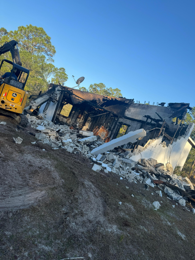 Demolition and land clearing in Sebastian FL