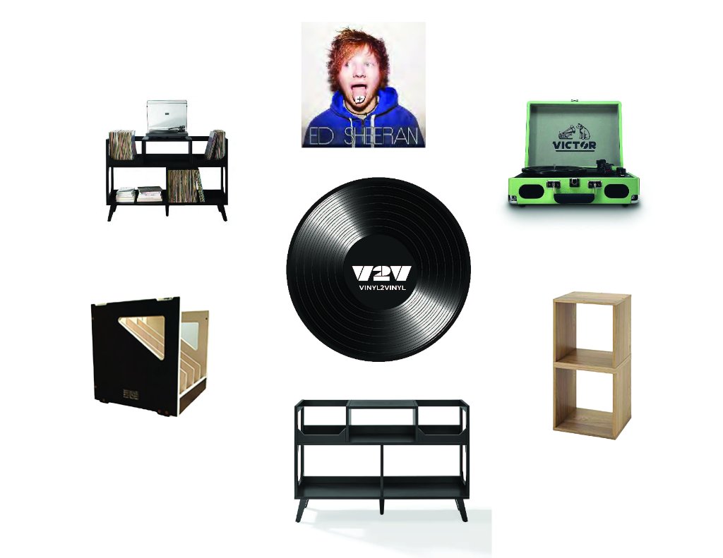 Mid-Century Record Stand