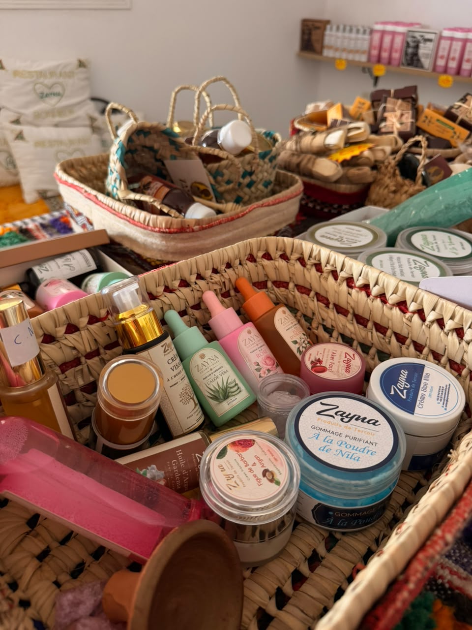 Cosmétiques naturels de la Coopérative Zayna