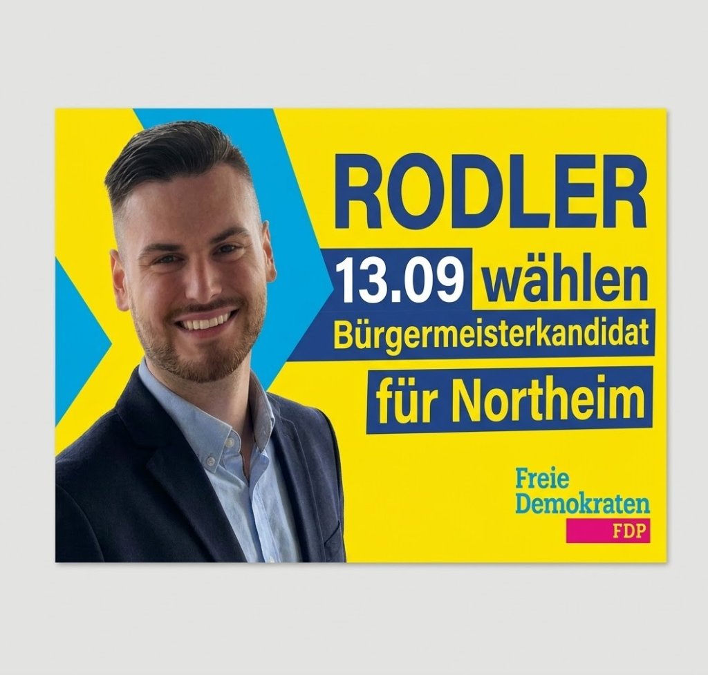 Rodler FDP Wahlplakat