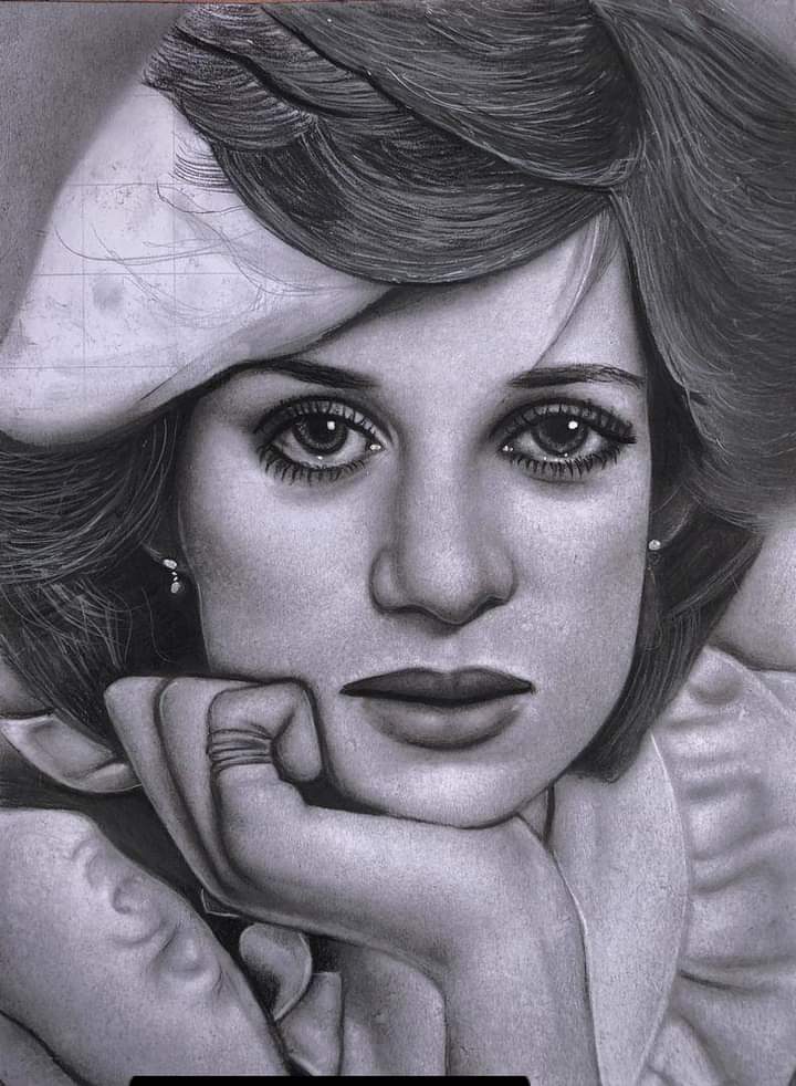 A classic portrait with soft, dreamlike quality, the subject's large eyes drawing the viewer in.