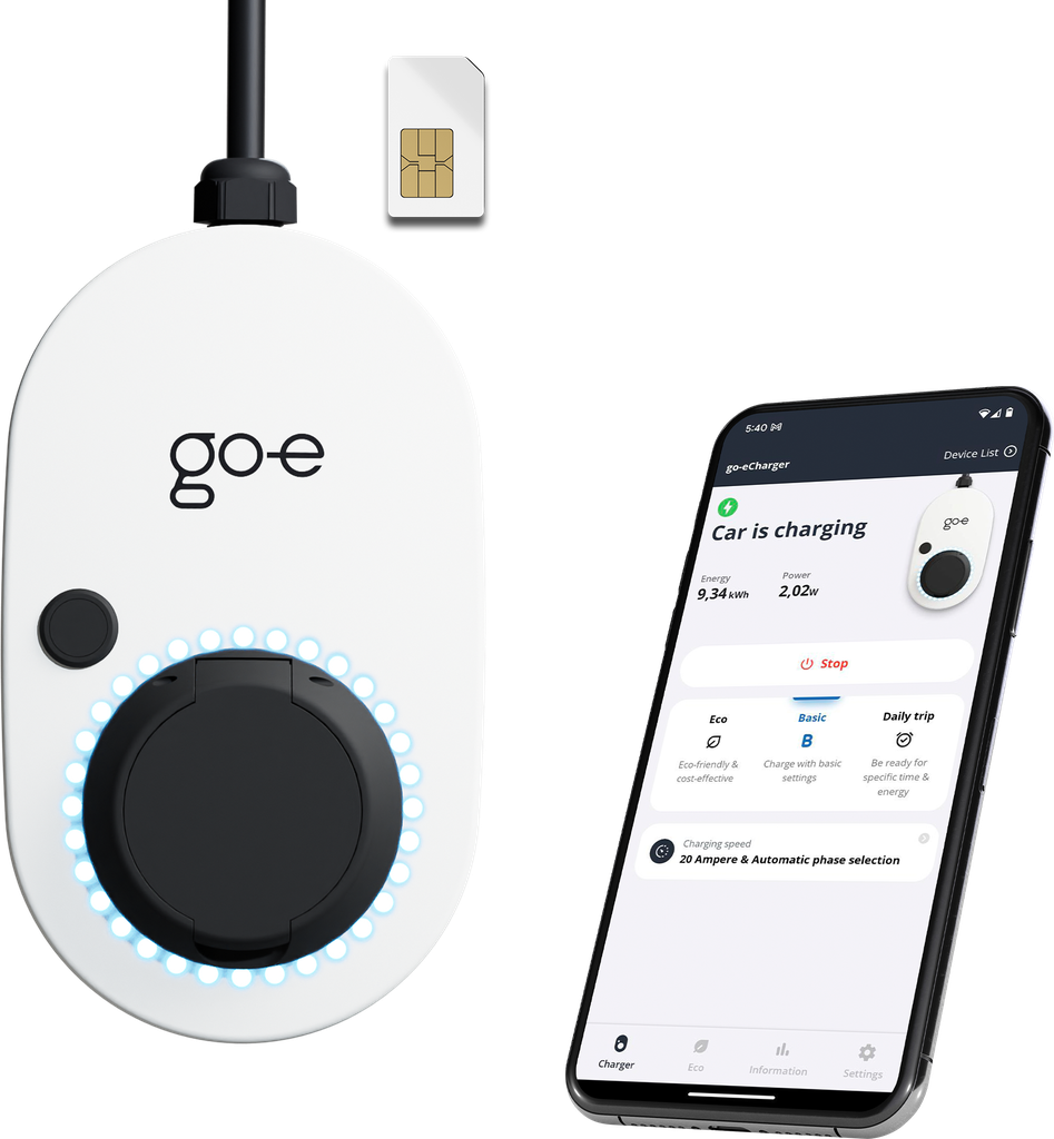 go-e Charger Gemini 2.0 s aplikacijom