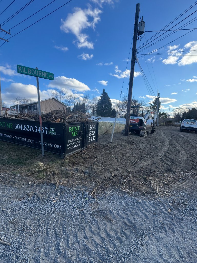 ZK Dumpster at Kilbourne Ave construction site