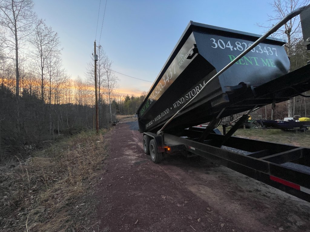 ZK Dumpster at golden hour