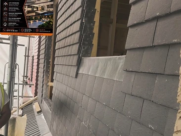 Slate Cladding in Central London by Harris Construction