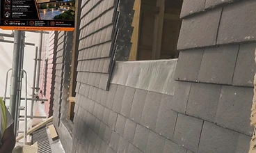 Slate Cladding in Central London by Harris Construction