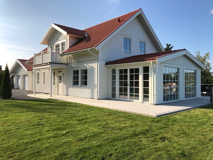 Fasadmålning i Lidingö