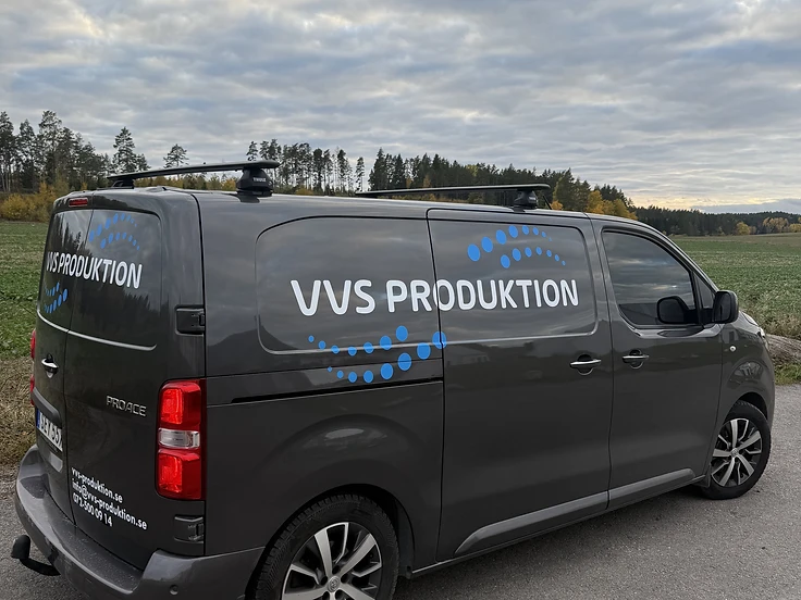VVS Produktion servicebil i Norrköping