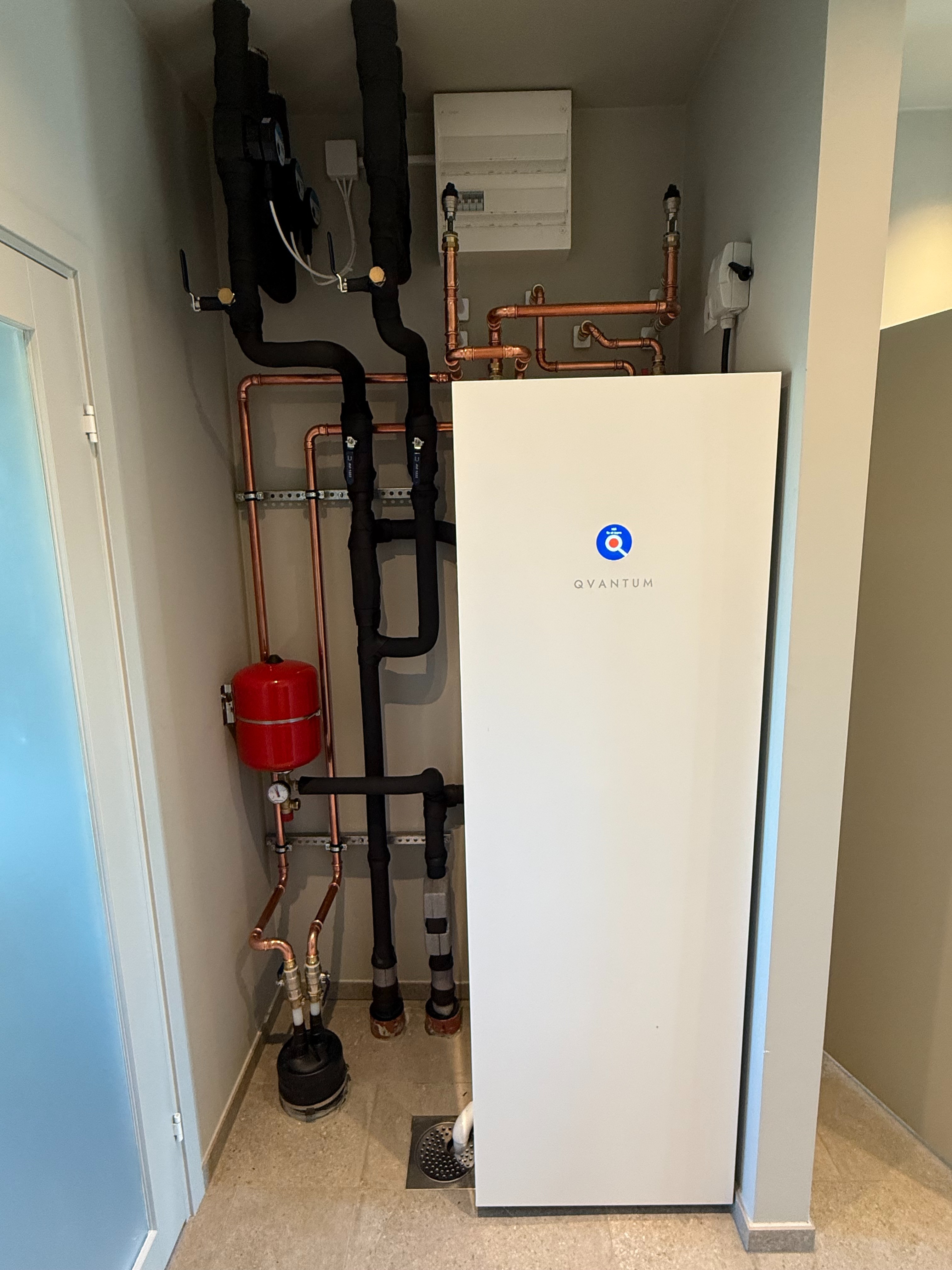 Värmepumpsinstallation med kopparrör