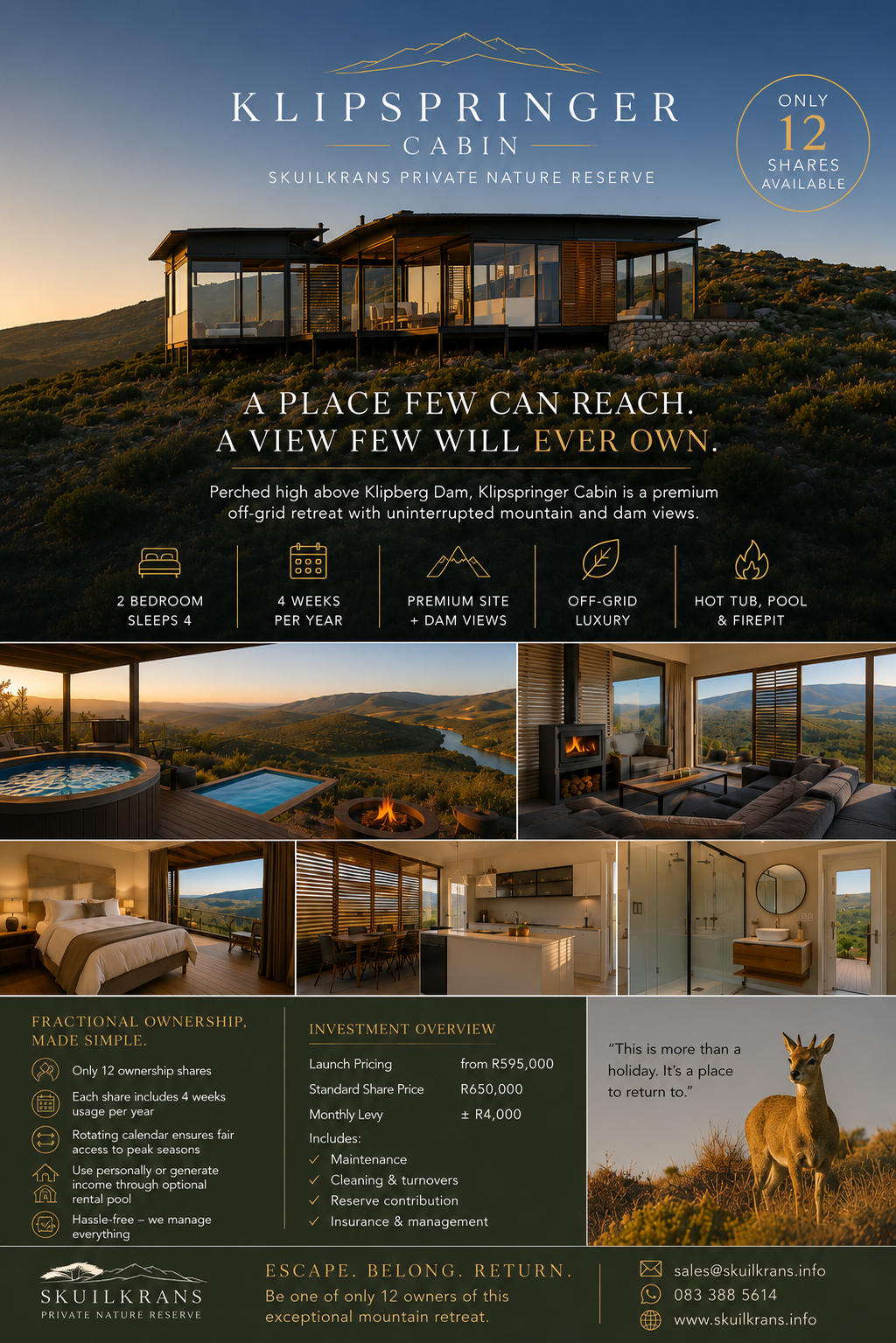Klipspringer Cabin — fractional ownership