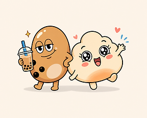 Bubbles & Stuffles mascots