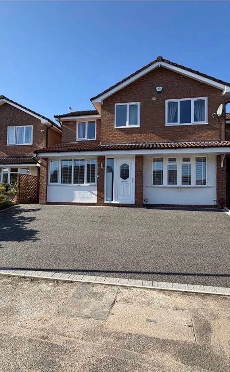 Resin-bound driveway installation by JMB Design. Build & Driveways in Colne, Lancashire