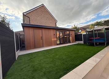 Garden Studio — Wood Clad — Garden Room project by JMB in Colne, Lancashire