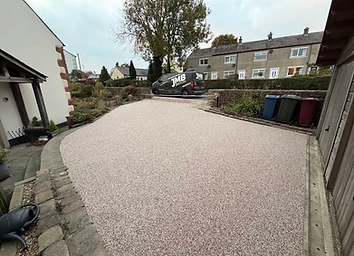 Beige Resin Drive with Edging — Resin Driveway project by JMB in Colne, Lancashire