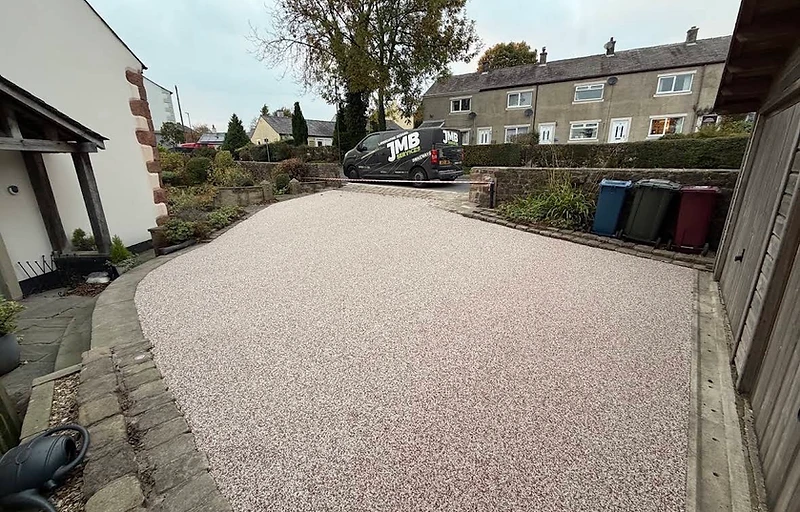 Resin driveway project by JMB in Colne