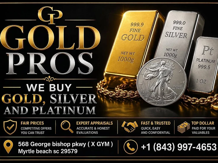 Gold, silver and platinum bars handled by Gold Pros