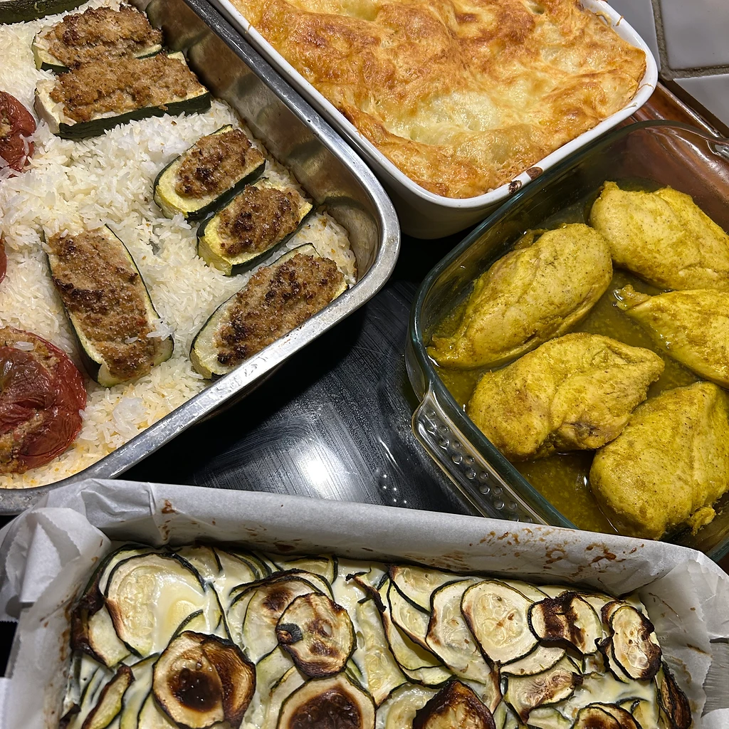 Plats variés cuisinés maison