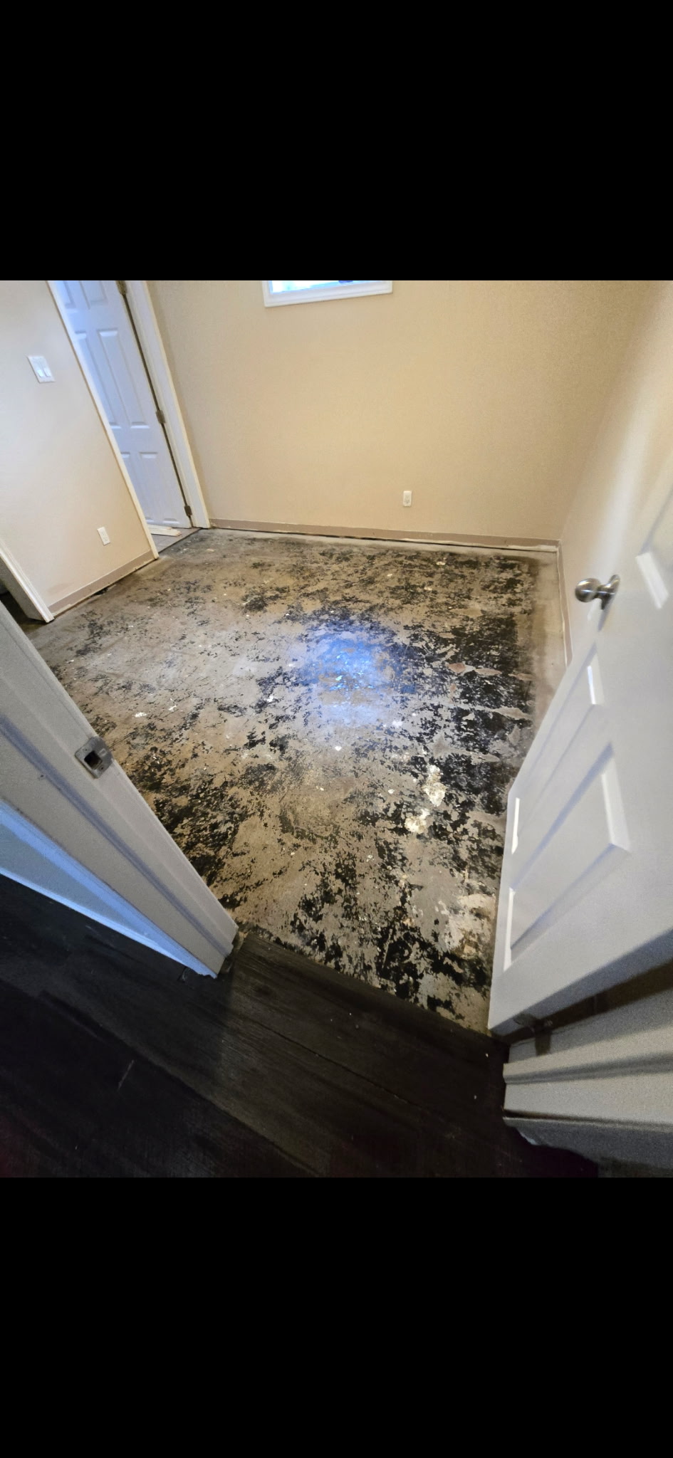 Basement Flooring — LVP Install — before