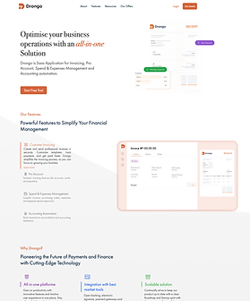 Clean light SaaS marketing website with clear hierarchy and a single accent colour