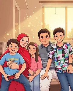 DadGram family illustration