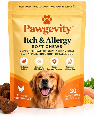 Pawgevity Itch & Allergy Soft Chews packaging